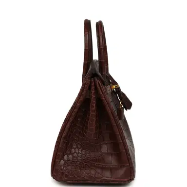 HERMÈS Hermes Birkin 25 Havane Matte Alligator Gold Hardware | Thumbnail 3 HERMÈS Hermes Birkin 25 Havane Matte Alligator Gold Hardware | Thumbnail 3