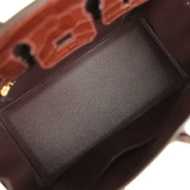 HERMÈS Hermes Birkin 25 Havane Matte Alligator Gold Hardware | Thumbnail 8 HERMÈS Hermes Birkin 25 Havane Matte Alligator Gold Hardware | Thumbnail 8