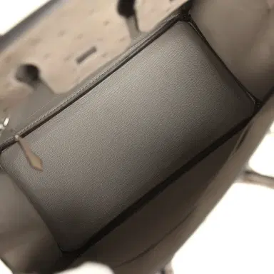 HERMÈS Hermes Birkin 25 Mousse Ostrich Boreal Palladium Hardware | Thumbnail 8 HERMÈS Hermes Birkin 25 Mousse Ostrich Boreal Palladium Hardware | Thumbnail 8