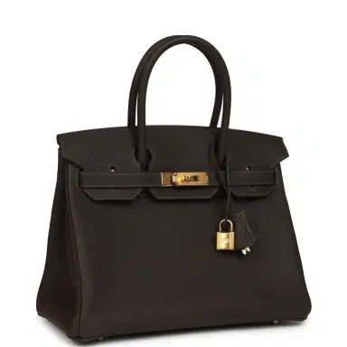 HERMÈS Hermes Birkin 30 Bai Brun Togo Gold Hardware | Thumbnail 2 HERMÈS Hermes Birkin 30 Bai Brun Togo Gold Hardware | Thumbnail 2