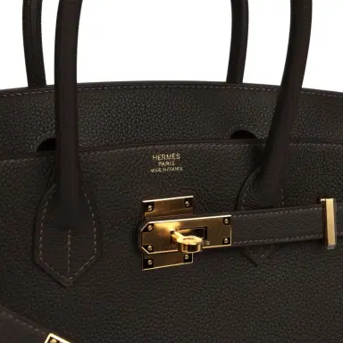 HERMÈS Hermes Birkin 30 Bai Brun Togo Gold Hardware | Thumbnail 7 HERMÈS Hermes Birkin 30 Bai Brun Togo Gold Hardware | Thumbnail 7