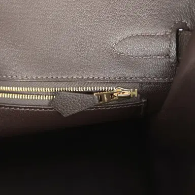HERMÈS Hermes Birkin 30 Bai Brun Togo Gold Hardware | Thumbnail 9 HERMÈS Hermes Birkin 30 Bai Brun Togo Gold Hardware | Thumbnail 9