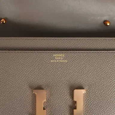 HERMÈS Hermes Constance Wallet To Go Etain Epsom Rose Gold Hardware | Thumbnail 7 HERMÈS Hermes Constance Wallet To Go Etain Epsom Rose Gold Hardware | Thumbnail 7