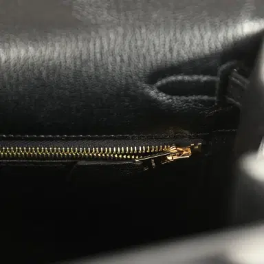 HERMÈS Hermes Kelly Sellier 25 Black Chevre Chamkila Gold Hardware | Thumbnail 9 HERMÈS Hermes Kelly Sellier 25 Black Chevre Chamkila Gold Hardware | Thumbnail 9