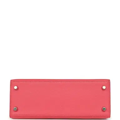 HERMÈS Hermes Kelly Sellier 25 Rose Lipstick Chevre Mysore Palladium Hardware | Thumbnail 6 HERMÈS Hermes Kelly Sellier 25 Rose Lipstick Chevre Mysore Palladium Hardware | Thumbnail 6