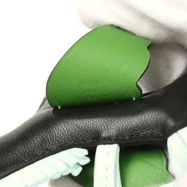 HERMÈS Hermes Pegase Rodeo Bag Charm PM Black, Vert Peppermint and Vert Yucca Milo Lambskin | Thumbnail 3 HERMÈS Hermes Pegase Rodeo Bag Charm PM Black, Vert Peppermint and Vert Yucca Milo Lambskin | Thumbnail 3