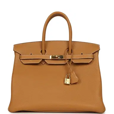 HERMÈS Pre-owned Hermes Birkin 35 Naturel Sable Togo Gold Hardware | Thumbnail 1 HERMÈS Pre-owned Hermes Birkin 35 Naturel Sable Togo Gold Hardware | Thumbnail 1