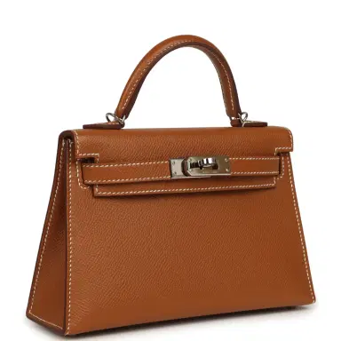 HERMÈS Pre-owned Hermes Kelly Sellier 20 Gold Epsom Palladium Hardware | Thumbnail 2 HERMÈS Pre-owned Hermes Kelly Sellier 20 Gold Epsom Palladium Hardware | Thumbnail 2