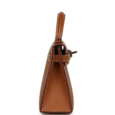 HERMÈS Pre-owned Hermes Kelly Sellier 20 Gold Epsom Palladium Hardware | Thumbnail 3 HERMÈS Pre-owned Hermes Kelly Sellier 20 Gold Epsom Palladium Hardware | Thumbnail 3