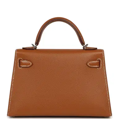 HERMÈS Pre-owned Hermes Kelly Sellier 20 Gold Epsom Palladium Hardware | Thumbnail 4 HERMÈS Pre-owned Hermes Kelly Sellier 20 Gold Epsom Palladium Hardware | Thumbnail 4