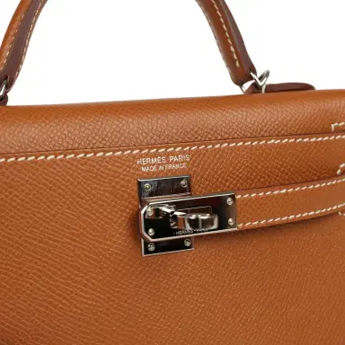 HERMÈS Pre-owned Hermes Kelly Sellier 20 Gold Epsom Palladium Hardware | Thumbnail 7 HERMÈS Pre-owned Hermes Kelly Sellier 20 Gold Epsom Palladium Hardware | Thumbnail 7