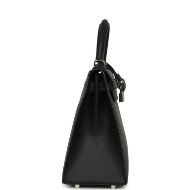HERMÈS Pre-owned Hermes Kelly Sellier 28 Black Epsom Palladium Hardware | Thumbnail 3 HERMÈS Pre-owned Hermes Kelly Sellier 28 Black Epsom Palladium Hardware | Thumbnail 3