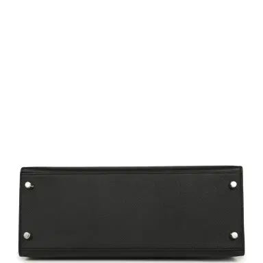 HERMÈS Pre-owned Hermes Kelly Sellier 28 Black Epsom Palladium Hardware | Thumbnail 6 HERMÈS Pre-owned Hermes Kelly Sellier 28 Black Epsom Palladium Hardware | Thumbnail 6