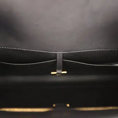 The Row The Row East West Margaux Bag Black Saddle Leather Gold Hardware | Thumbnail 12 The Row The Row East West Margaux Bag Black Saddle Leather Gold Hardware | Thumbnail 12