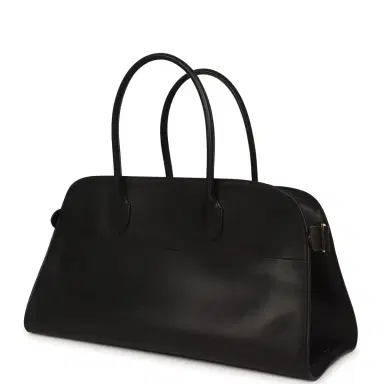 The Row The Row East West Margaux Bag Black Saddle Leather Gold Hardware | Thumbnail 5 The Row The Row East West Margaux Bag Black Saddle Leather Gold Hardware | Thumbnail 5