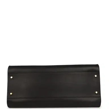 The Row The Row East West Margaux Bag Black Saddle Leather Gold Hardware | Thumbnail 6 The Row The Row East West Margaux Bag Black Saddle Leather Gold Hardware | Thumbnail 6
