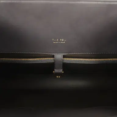 The Row The Row East West Margaux Bag Black Saddle Leather Gold Hardware | Thumbnail 9 The Row The Row East West Margaux Bag Black Saddle Leather Gold Hardware | Thumbnail 9