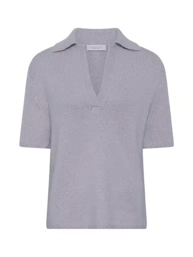 Gabriela Hearst Sohan Cashmere Knit Short Sleeve Polo | Thumbnail 1 Gabriela Hearst Sohan Cashmere Knit Short Sleeve Polo | Thumbnail 1