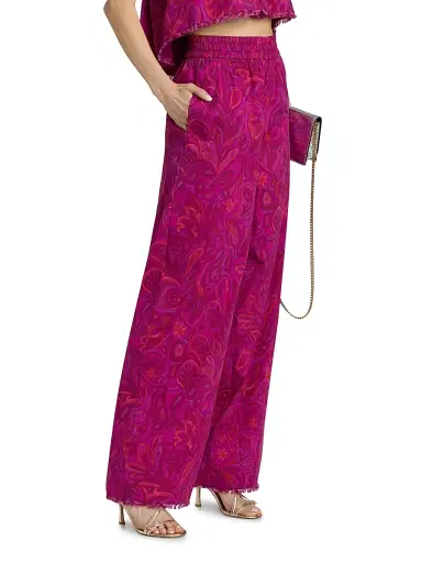 Cinq à Sept Women's Paisley Bloom Ibbie Pants | Thumbnail 4 Cinq à Sept Women's Paisley Bloom Ibbie Pants | Thumbnail 4