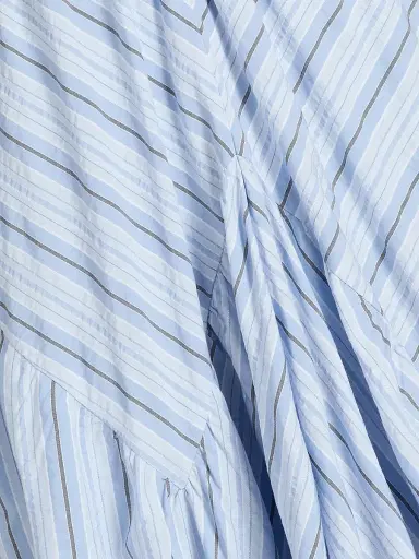 Cinq à Sept Women's Evory Striped Cotton-Blend Midi-Dress - Blue Multi | Thumbnail 7 Cinq à Sept Women's Evory Striped Cotton-Blend Midi-Dress - Blue Multi | Thumbnail 7