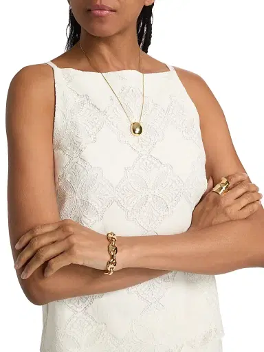 Misa Los Angeles Women's Prisha Jacquard Boxy Sleeveless Top - Floral Medallion - Size Large | Thumbnail 6 Misa Los Angeles Women's Prisha Jacquard Boxy Sleeveless Top - Floral Medallion - Size Large | Thumbnail 6