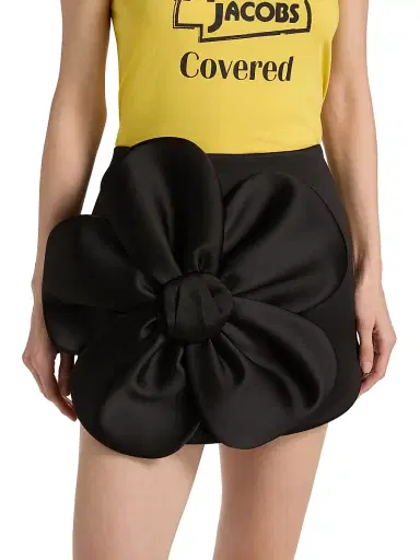 Marc Jacobs Women's Daisy Satin Circle Miniskirt - Black | Thumbnail 3 Marc Jacobs Women's Daisy Satin Circle Miniskirt - Black | Thumbnail 3