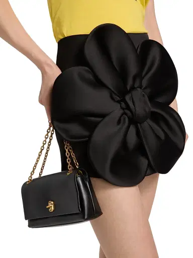 Marc Jacobs Women's Daisy Satin Circle Miniskirt - Black | Thumbnail 6 Marc Jacobs Women's Daisy Satin Circle Miniskirt - Black | Thumbnail 6