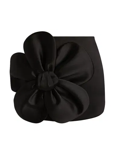 Marc Jacobs Women's Daisy Satin Circle Miniskirt - Black | Thumbnail 1 Marc Jacobs Women's Daisy Satin Circle Miniskirt - Black | Thumbnail 1