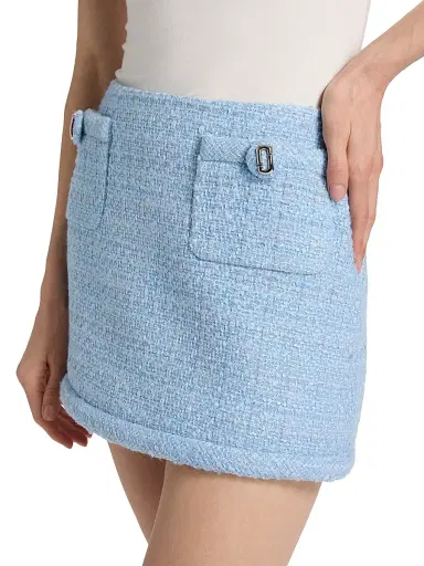 Marc Jacobs Women's Pop J Marc Tweed Miniskirt - Blue Mist | Thumbnail 6 Marc Jacobs Women's Pop J Marc Tweed Miniskirt - Blue Mist | Thumbnail 6