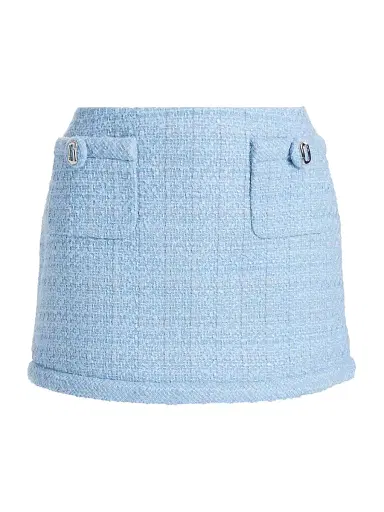 Marc Jacobs Women's Pop J Marc Tweed Miniskirt - Blue Mist | Thumbnail 1 Marc Jacobs Women's Pop J Marc Tweed Miniskirt - Blue Mist | Thumbnail 1