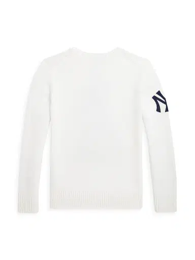 Polo Ralph Lauren Little Boy's & Boy's Yankees Crewneck Sweater - Deckwash White Combo | Thumbnail 2 Polo Ralph Lauren Little Boy's & Boy's Yankees Crewneck Sweater - Deckwash White Combo | Thumbnail 2