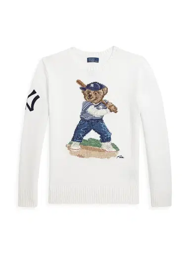Polo Ralph Lauren Little Boy's & Boy's Yankees Crewneck Sweater - Deckwash White Combo | Thumbnail 1 Polo Ralph Lauren Little Boy's & Boy's Yankees Crewneck Sweater - Deckwash White Combo | Thumbnail 1