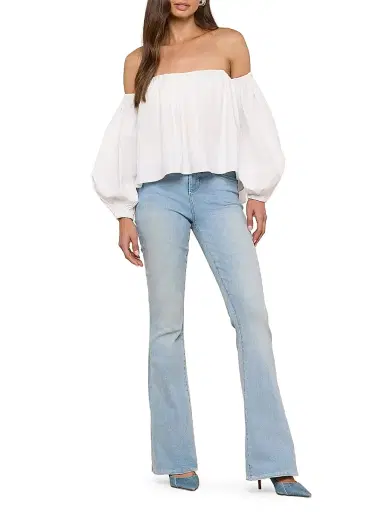 L'Agence Women's Sarai Cotton-Blend Off-The-Shoulder Top | Thumbnail 2 L'Agence Women's Sarai Cotton-Blend Off-The-Shoulder Top | Thumbnail 2