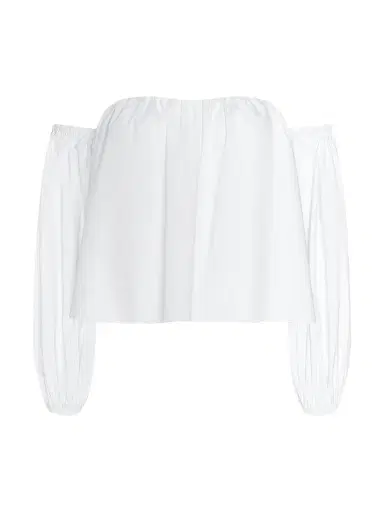 L'Agence Women's Sarai Cotton-Blend Off-The-Shoulder Top | Thumbnail 1 L'Agence Women's Sarai Cotton-Blend Off-The-Shoulder Top | Thumbnail 1