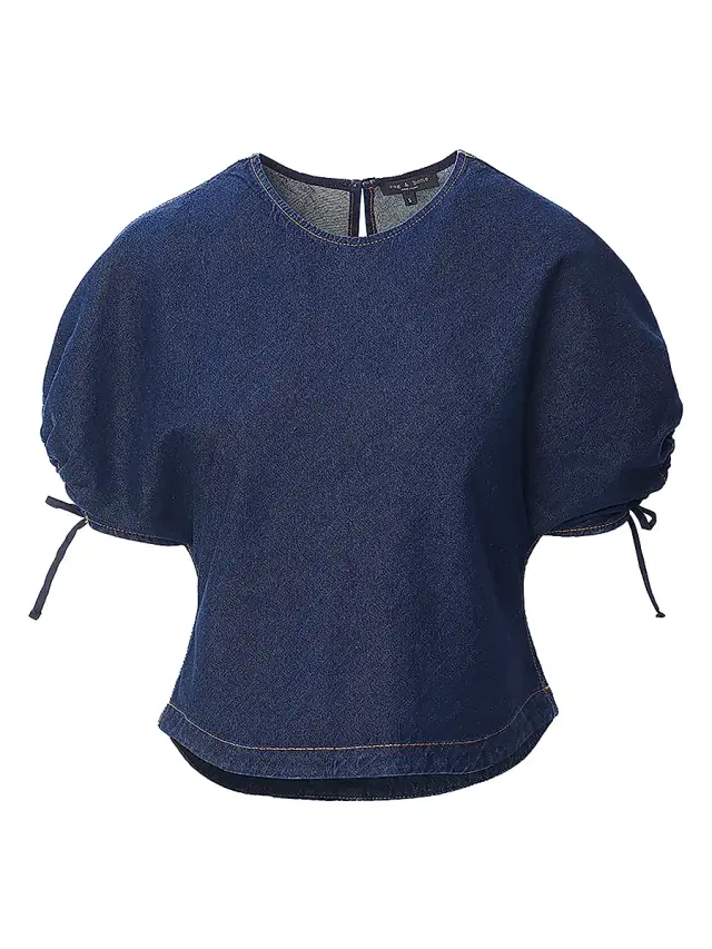 Women's Laura Ultra Featherweight Denim Top - Ocean Rinse Women's Laura Ultra Featherweight Denim Top - Ocean Rinse
