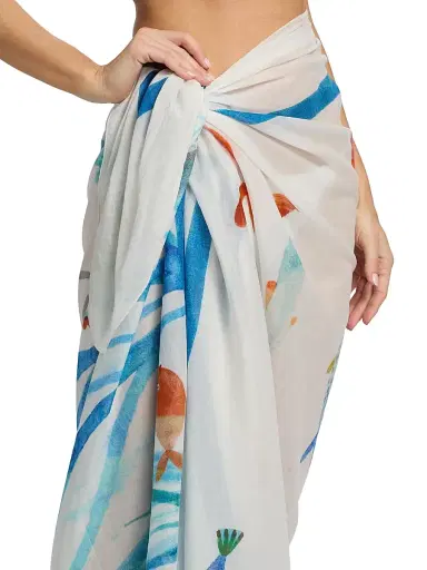 Milly Women's Under The Ocean Sarong - Blue Multi | Thumbnail 5 Milly Women's Under The Ocean Sarong - Blue Multi | Thumbnail 5