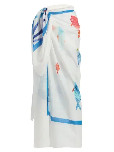 Milly Women's Under The Ocean Sarong - Blue Multi | Thumbnail 1 Milly Women's Under The Ocean Sarong - Blue Multi | Thumbnail 1