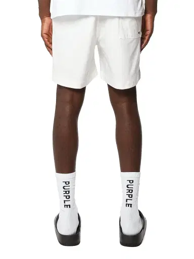 Purple Brand Men's All Round Logo Swim Shorts - White | Thumbnail 2 Purple Brand Men's All Round Logo Swim Shorts - White | Thumbnail 2