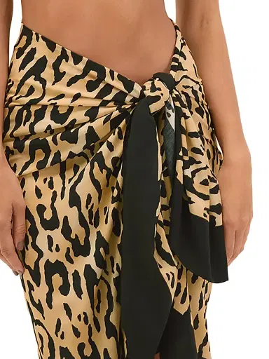 ViX by Paula Hermanny Women's Leopard-Print Sarong | Thumbnail 2 ViX by Paula Hermanny Women's Leopard-Print Sarong | Thumbnail 2