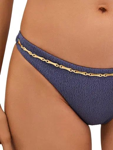 ViX by Paula Hermanny Women's Bell Crinkle Chain Bikini Bottom - Blue | Thumbnail 5 ViX by Paula Hermanny Women's Bell Crinkle Chain Bikini Bottom - Blue | Thumbnail 5