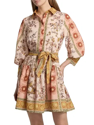 Kobi Halperin Women's Bailey Printed A-Line Minidress - Honey Multi - Size XL | Thumbnail 3 Kobi Halperin Women's Bailey Printed A-Line Minidress - Honey Multi - Size XL | Thumbnail 3