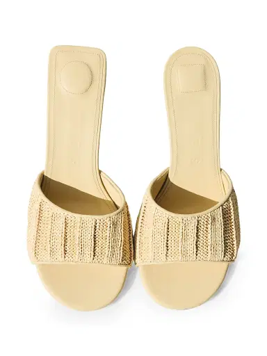 Jacquemus Women's Cubisto 70MM Raffia-Effect Knit Mules - Natural | Thumbnail 3 Jacquemus Women's Cubisto 70MM Raffia-Effect Knit Mules - Natural | Thumbnail 3