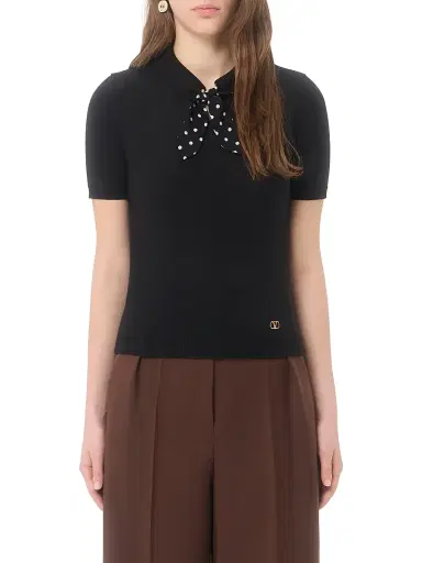 Valentino Garavani Women's Knit Top - Black - Size XS | Thumbnail 3 Valentino Garavani Women's Knit Top - Black - Size XS | Thumbnail 3