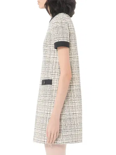 Valentino Garavani Women's Short Dress in Square Tweed - Vanilla Black - Size 2 | Thumbnail 4 Valentino Garavani Women's Short Dress in Square Tweed - Vanilla Black - Size 2 | Thumbnail 4
