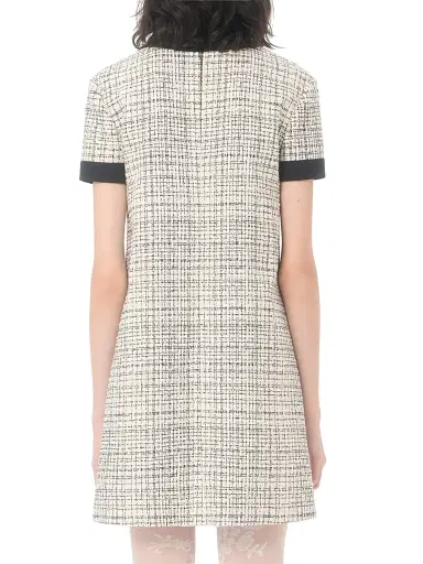 Valentino Garavani Women's Short Dress in Square Tweed - Vanilla Black - Size 2 | Thumbnail 5 Valentino Garavani Women's Short Dress in Square Tweed - Vanilla Black - Size 2 | Thumbnail 5