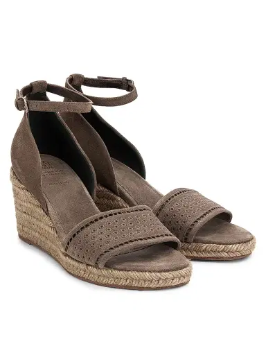 Brunello Cucinelli Women's Suede Espadrille Wedge Sandals | Thumbnail 2 Brunello Cucinelli Women's Suede Espadrille Wedge Sandals | Thumbnail 2