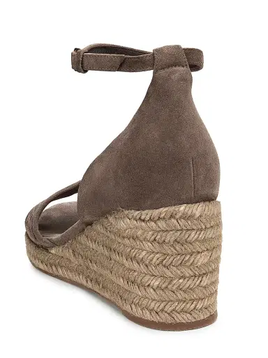 Brunello Cucinelli Women's Suede Espadrille Wedge Sandals | Thumbnail 3 Brunello Cucinelli Women's Suede Espadrille Wedge Sandals | Thumbnail 3