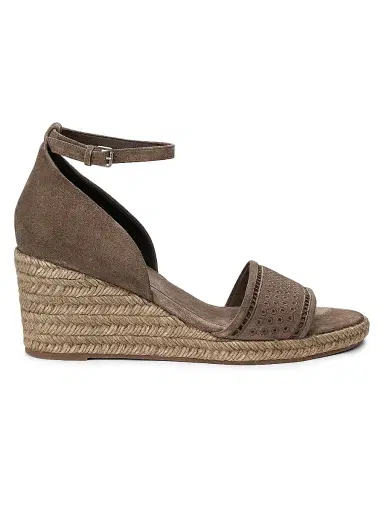Brunello Cucinelli Women's Suede Espadrille Wedge Sandals | Thumbnail 1 Brunello Cucinelli Women's Suede Espadrille Wedge Sandals | Thumbnail 1