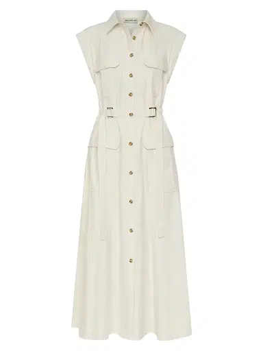 NICHOLAS Women's Romina Cotton-Blend Twill Midi-Shirtdress - | Thumbnail 1 NICHOLAS Women's Romina Cotton-Blend Twill Midi-Shirtdress - | Thumbnail 1