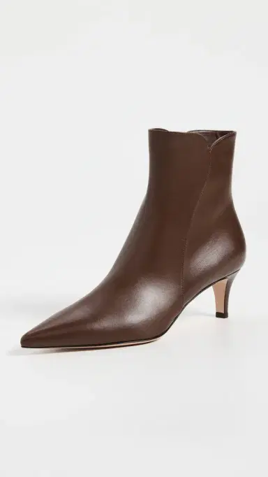 Gianvito Rossi Levy Vitello Slim Booties 55mm Brown | Thumbnail 2 Gianvito Rossi Levy Vitello Slim Booties 55mm Brown | Thumbnail 2
